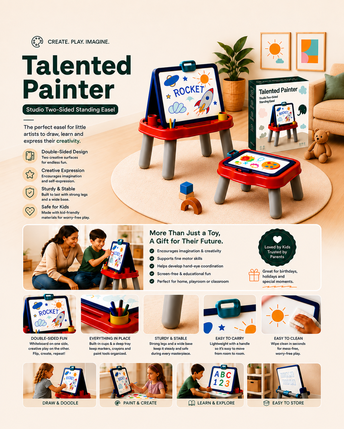 Talented Painter Studio Easel 🎨 | C937485 | CityGo