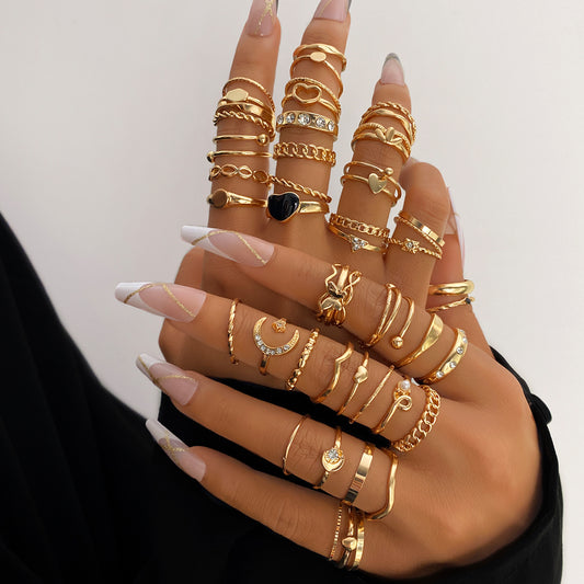 Women Rings Set of 40+pcs - 2061