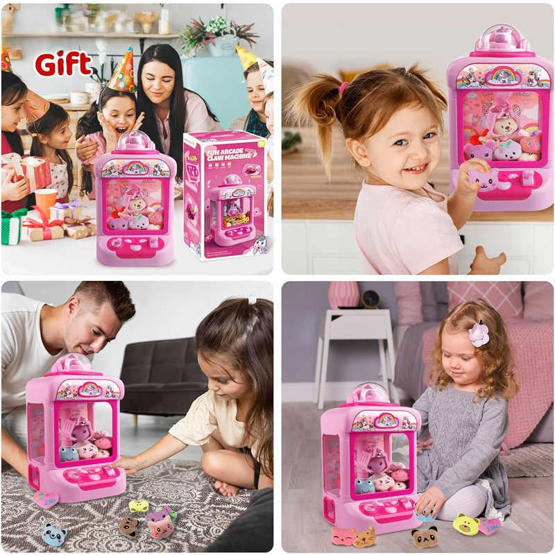 Citygo Mini Unicorn Claw Machine — USB/Battery Powered Arcade Toy with Plush Dolls (20 pcs) - 198901 | CityGo