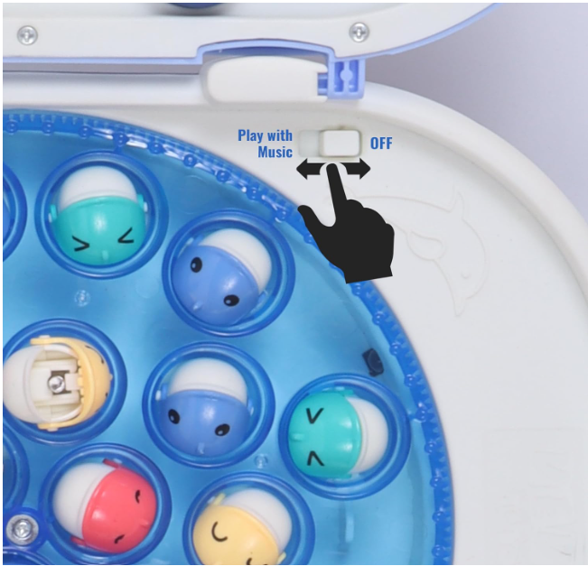 portable magnetic fishing game blue carry case for kids