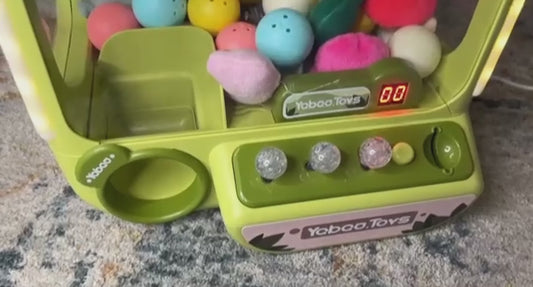 Citygo Mini Claw Machine – Dinosaur (Round) with Plush Prizes – USB Lights & Music | C675011