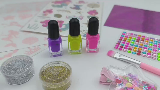 Unicorn Glitter Tattoo Studio – Washable Body Art Kit with Stencils, Glitter & Gems (Ages 6+) | 181711 | CityGo