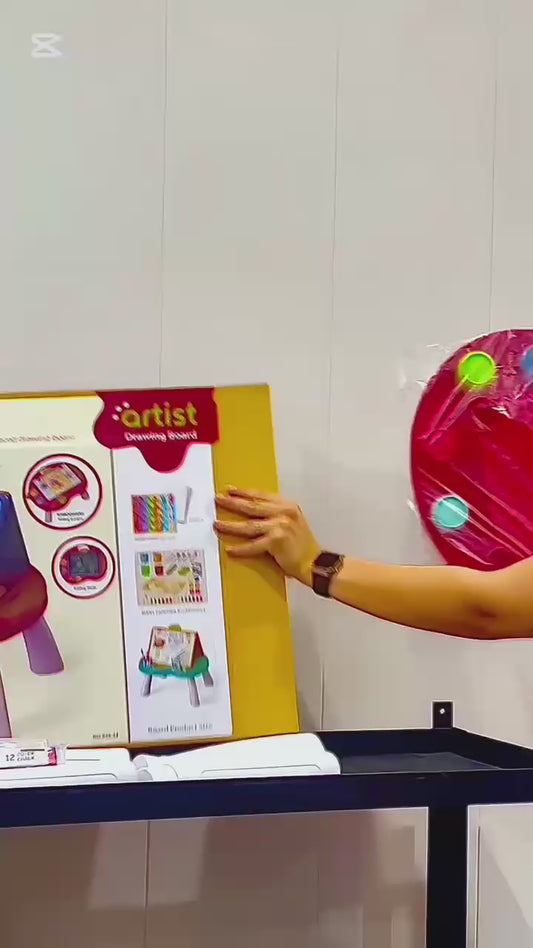 Talented Painter – Portable Two-Sided Standing Easel & Drawing Table with Storage | C937485 | CityGo