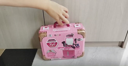 3-in-1 Beauty Vanity Suitcase – Pretend Makeup Playset (Ages 3+) | C995174 | CityGo