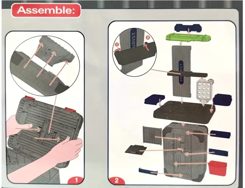 2-in-1 Tool Workbench Suitcase – (Ages 3+) | C995167 | CityGo